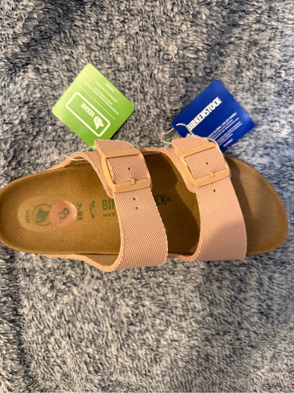 Brand New Ladies 39 size 8 Men Size 6 Birkenstock Pink Arizona Sandal